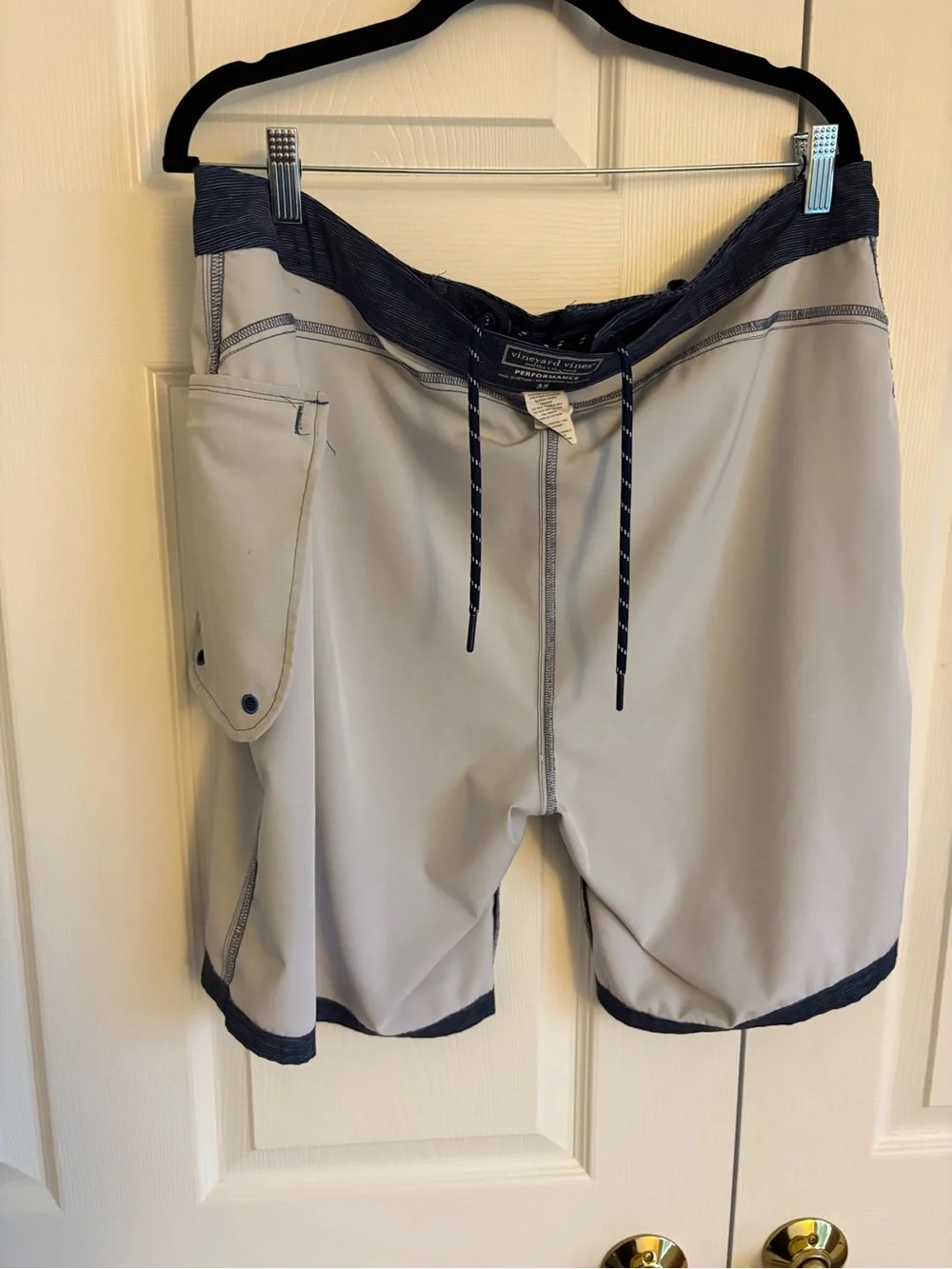 Vineyard Vines Navy Heather Swim Board Shorts